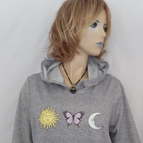 Nwt LA + IMAGE Gray Hooded  Sweatshirt Sz 2X WARM! - Picture 4 of 7